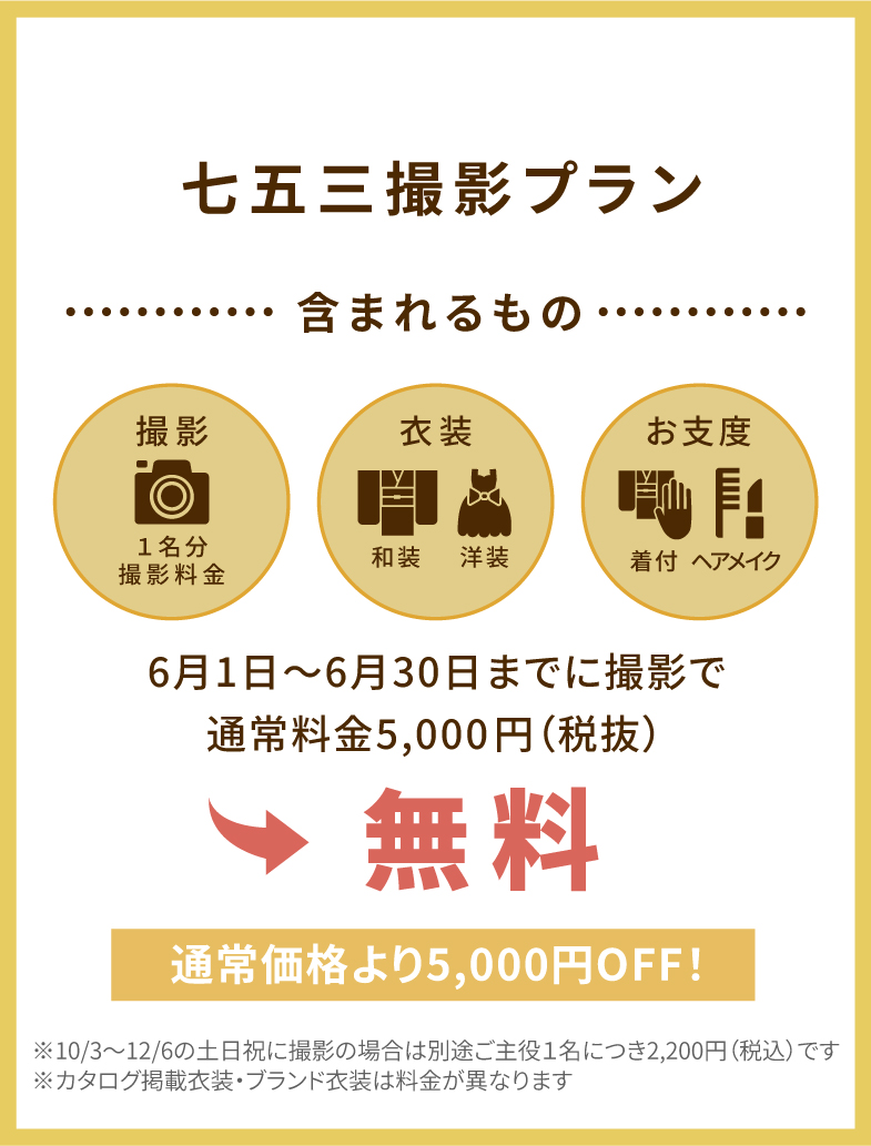 七五三撮影プラン