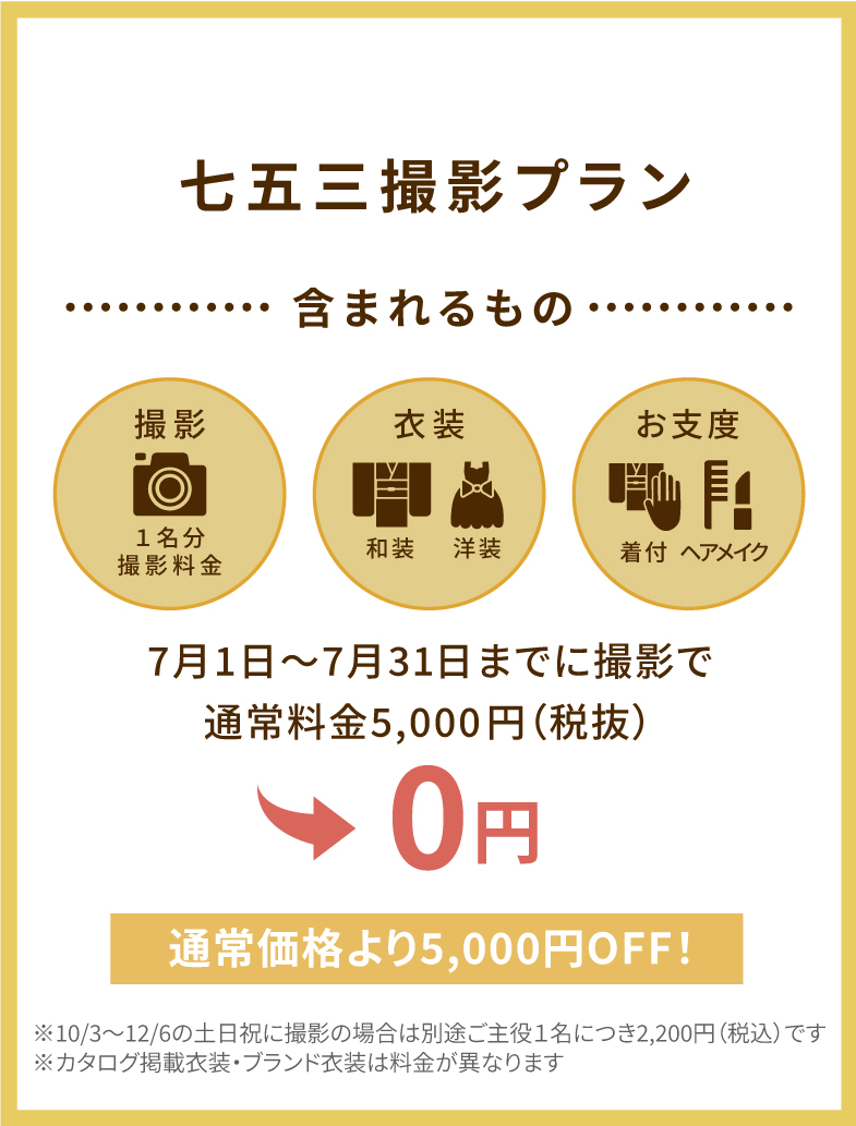 七五三撮影プラン