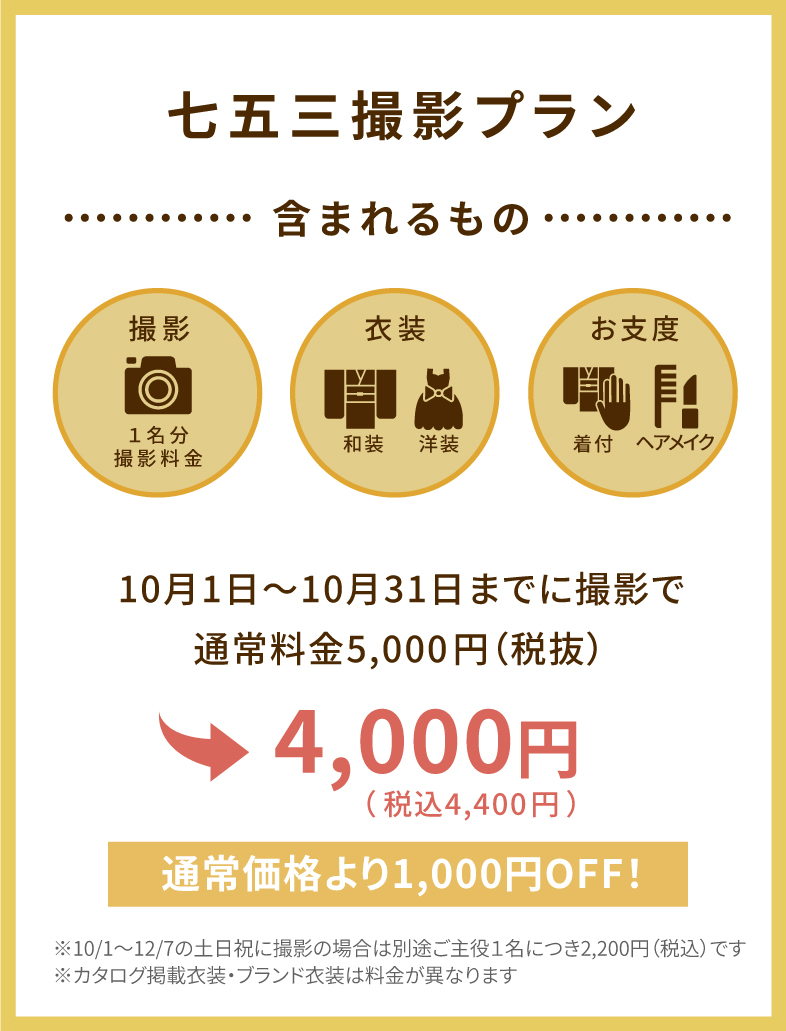 七五三撮影プラン