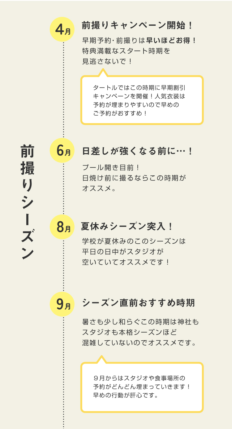 前撮りシーズン