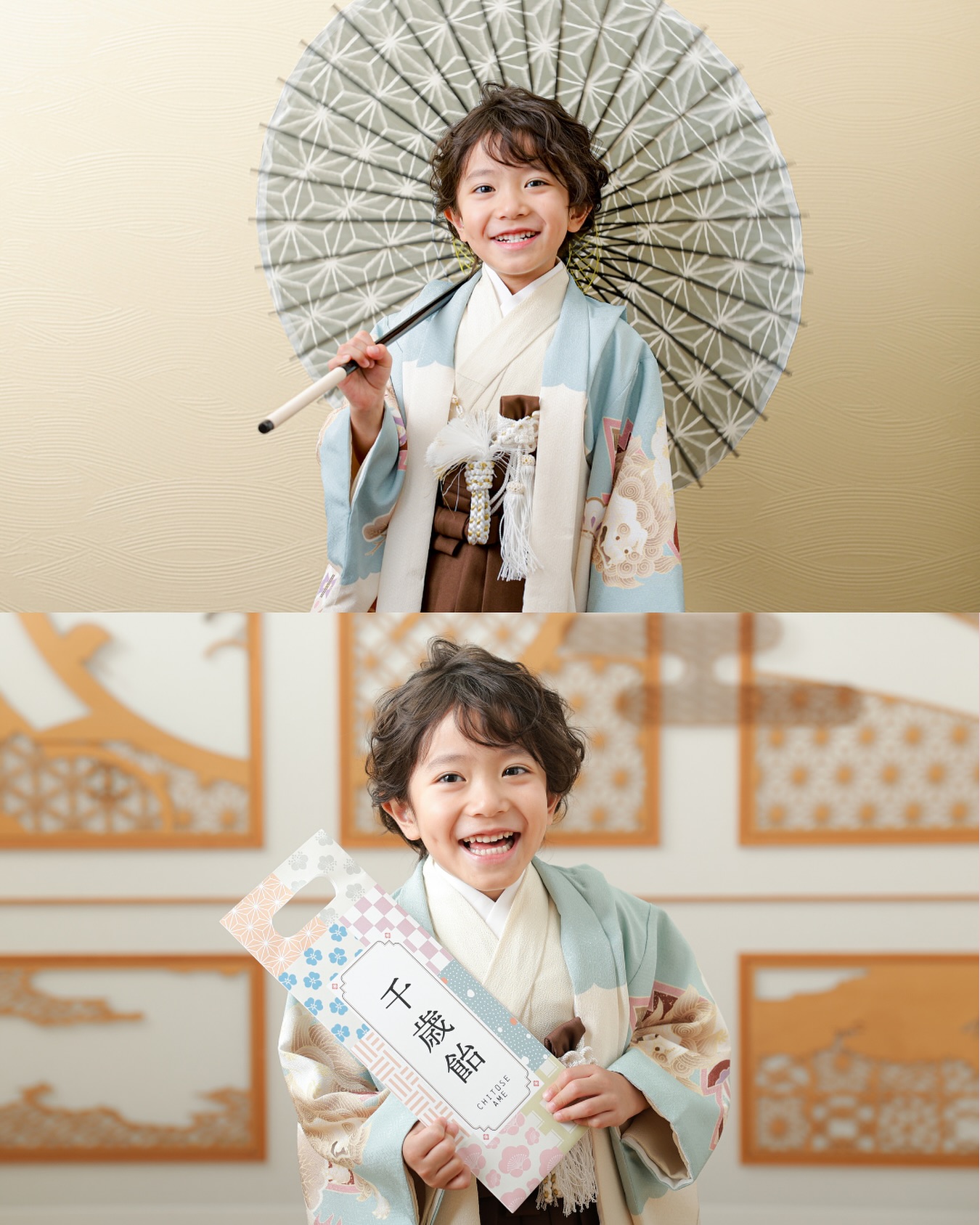 5歳の男の子の七五三フォト